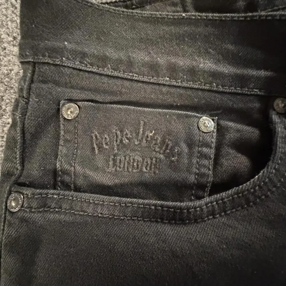Pepe Jeans London Hatch Black Men's Jeans Waist 32‎ Inseam 34 #825